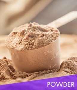 อาหารเสริมรูปแบบผง